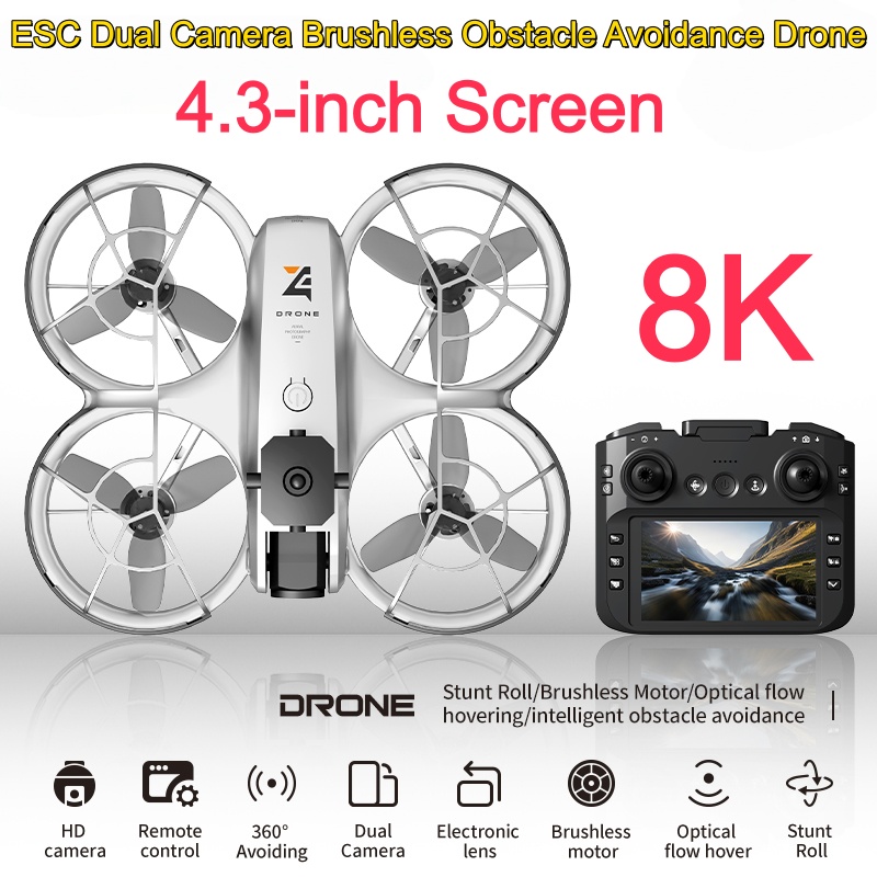 Drone Camera 4K - 360 ° Dron RC con Protección
