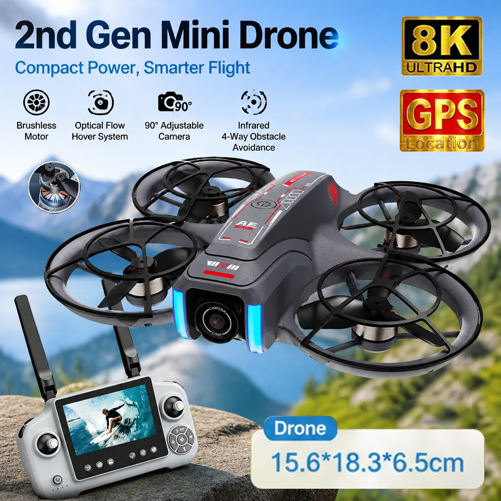 Mini Dron AE21, Juguete con Cá - Drone Camera Night Vision reseña y precio