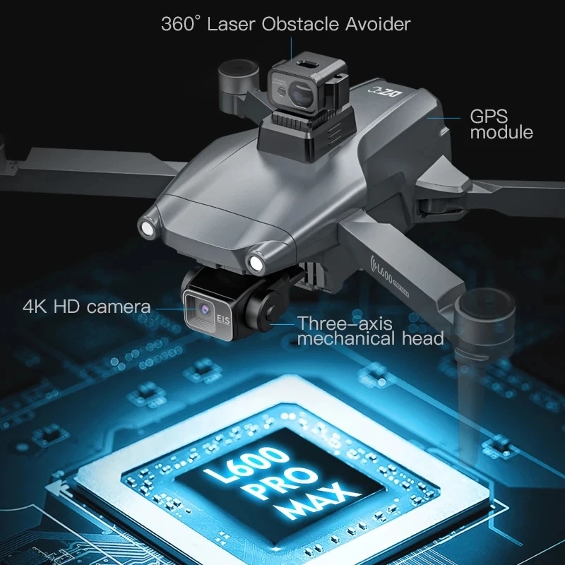 L600 PRO MAX GPS Drone profesi - Drone Camera Hd reseña y precio